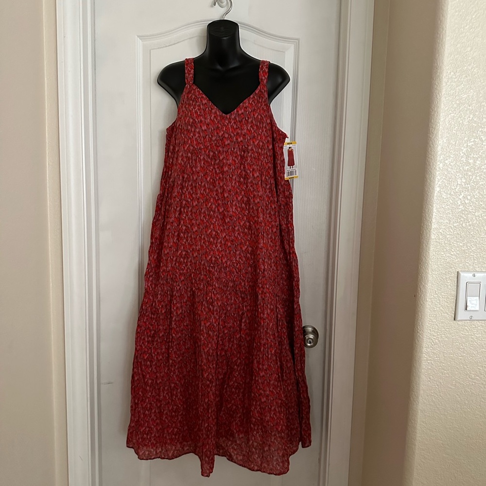 Joie Women’s Bondi Tiered Sleeveless Dress in Tea Rose. Size M. NWT.